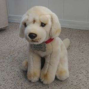 Yellow lab dog stuffed animal